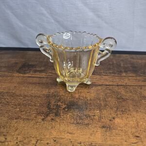 Cambridge Glass Martha Individual Open Sugar Yellow